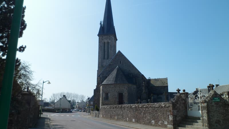 Vue de Notre-Dame de Cenilly, dans la Manche
