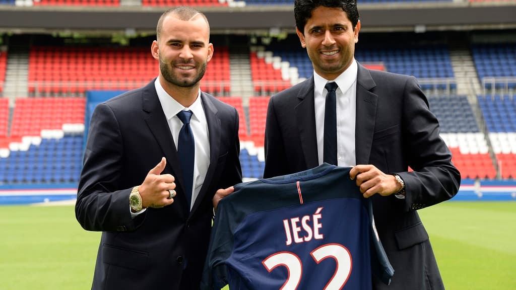 Jesé et Al-Khelaïfi en 2016 Jesé et Al-Khelaïfi en 2016