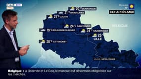 Des nuages de plus en plus nombreux sur la Côte d'Opale, 20°C à Dunkerque et jusqu'à 21°C à Calais