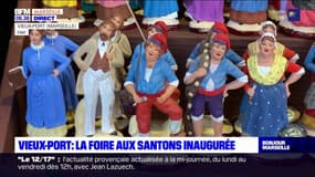 Marseille: la foire aux santons inaugurée sur le Vieux-Port