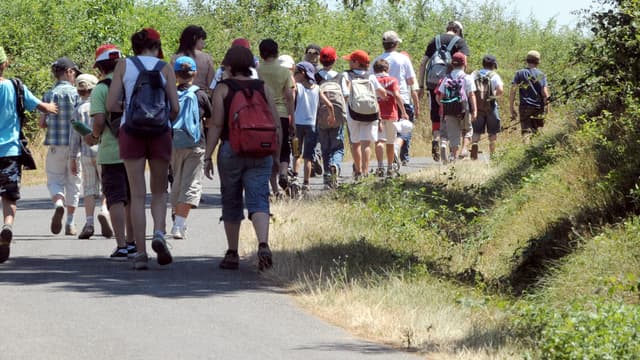 Une colonie de vacances à Naucelle, dans l'Aveyron, en juillet 2010