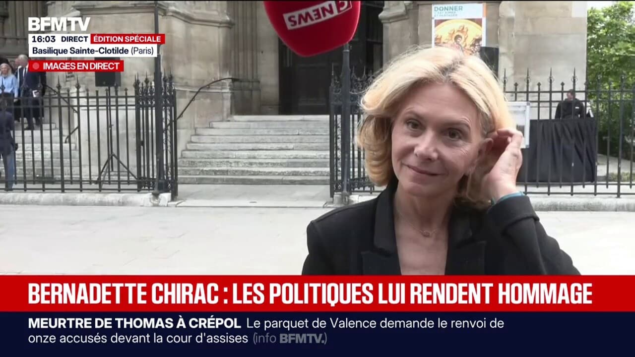 Obsèques de Bernadette Chirac: "C'est une page qui se tourne", déclare Valérie Pécresse