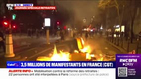 Paris: tensions lors de la dispersion de la manifestation