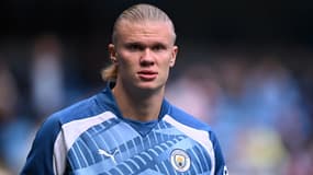 Erling Haaland, l'attaquant de Mancheter City, le 23 septembre 2023