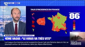 Covid-19: le taux d'incidence a bondi de 125% en une semaine en France