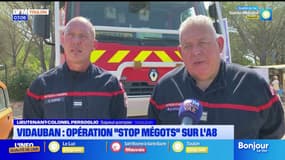 Une opération de lutte contre le jet de mégots organisée sur l'A8 à Vidauban