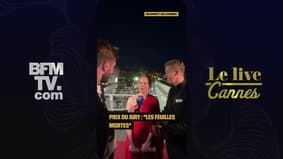 Le Live Cannes J-12: les acteurs du film "Les Feuilles mortes", prix du jury, répondent à BFMTV  