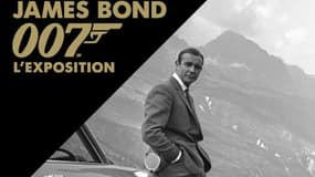 Sean Connery à l'affiche de l'exposition "007 James Bond à Paris