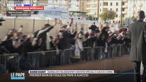 Pape François en Corse: "Toutes les générations sont rassemblées le long du parcours", témoigne notre journaliste sur place