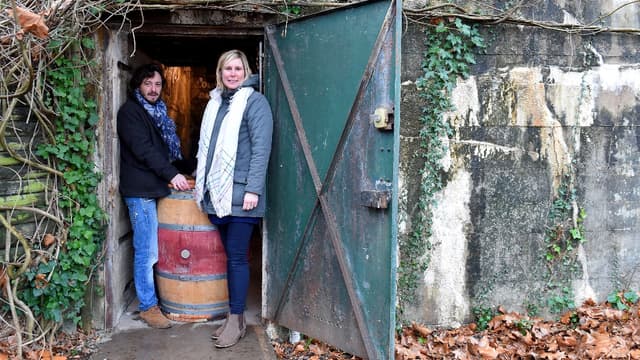 Le chai dans un blockhaus.