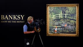 Le tableau "Show Me the Monet, de Banksy" a été vendu aux enchères par Sotheby's.