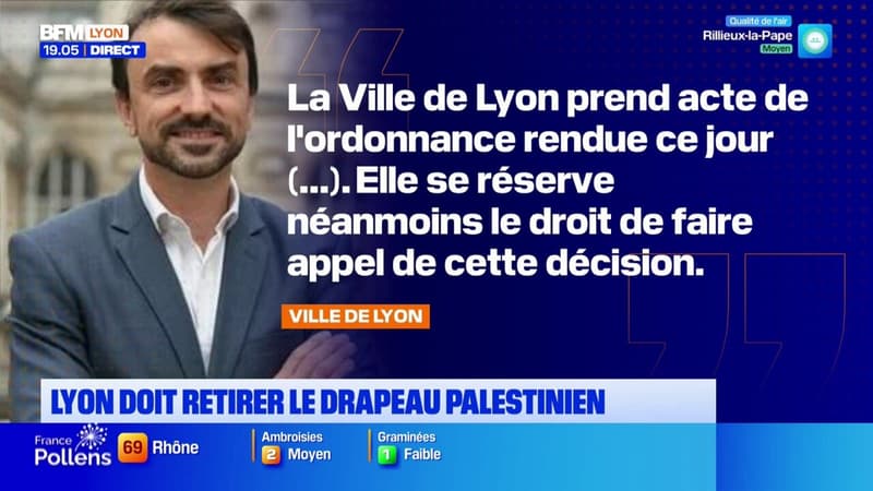 Lyon doit retirer le drapeau palestinien