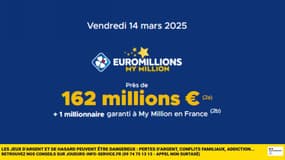 Euromillions : la cagnotte s'élève à 162 millions d'euros aujourd'hui, tentez votre chance