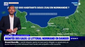 Montée des eaux: à quoi ressemblera le littoral normand en 2100?