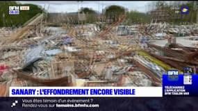Sanary-sur-Mer: les décombres de l'immeuble effondré toujours visibles