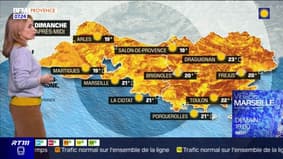 Météo : beaucoup de soleil pour ce dimanche, jusqu'à 21°C à Marseille et 22°C à Toulon