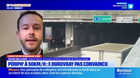 David Belliard, adjoint à la mairie de Paris en charge de l'espace public, justifie l'abaissement de la vitesse sur le périphérique parisien à 50km/h