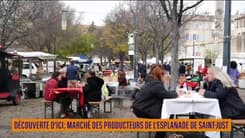 Découverte d'ici : marché des producteurs de l'esplanade de Saint-Just