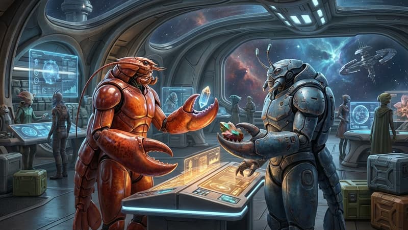 Spacemolt: ce nouveau jeu massivement multijoueur, qui mêle exploration spatiale et crustacés, n’accepte pas les joueurs humains, juste leurs agents intelligents