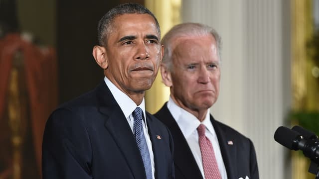 Barack Obama et Joe Biden à la Maison Blanche en janvier 2016