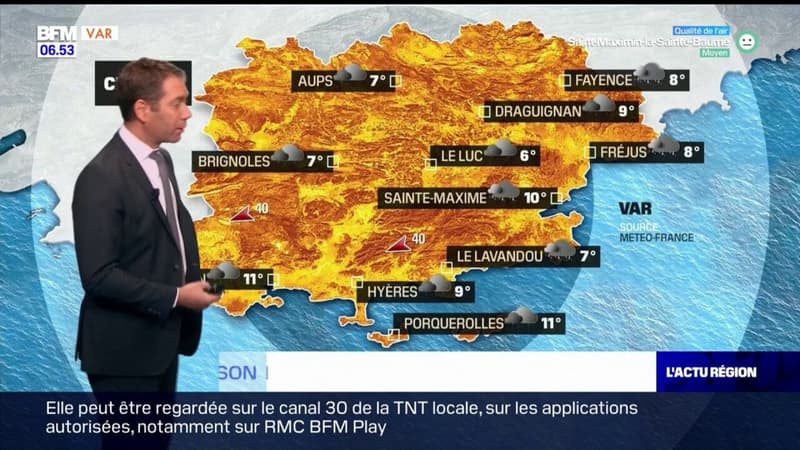 Météo Var: un ciel couvert et de la pluie ce vendredi