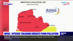 Nord: l'épisode de pollution se poursuit dans la région, la vitesse toujours réduite ce jeudi