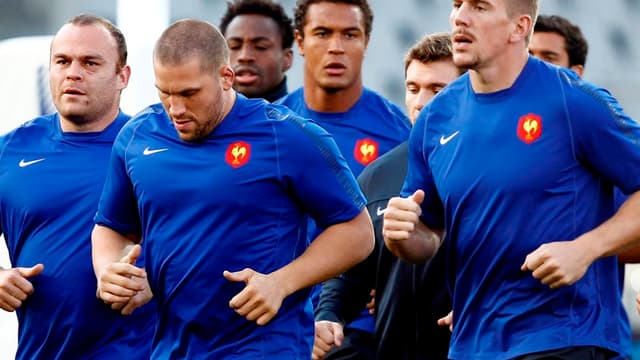 Jean-Baptiste Poux, Fabien Barcella et Imanol Harinordoquy