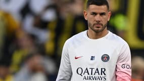 Lucas Hernandez lors du match Dortmund-PSG (1-0, Ligue des champions), le 1er mai 2024