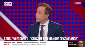"Ça fait un an que monsieur Retailleau obéit à monsieur Macron", déclare Jean-Philippe Tanguy (RN)