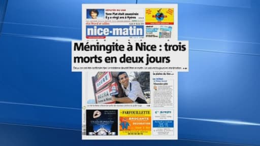 La une de Nice-Matin mardi, consacrée aux deux victimes.