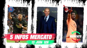 Mbappé, Zidane, Maignan... Les 5 infos mercato du 13 juin à la mi-journée 