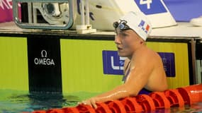Anastasiia Kirpichnikova aux championnats d'Europe de natation, le 7 décembre 2023.