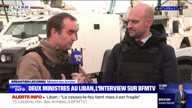 Liban: le ministre des Armées rappelle que le cessez-le-feu 