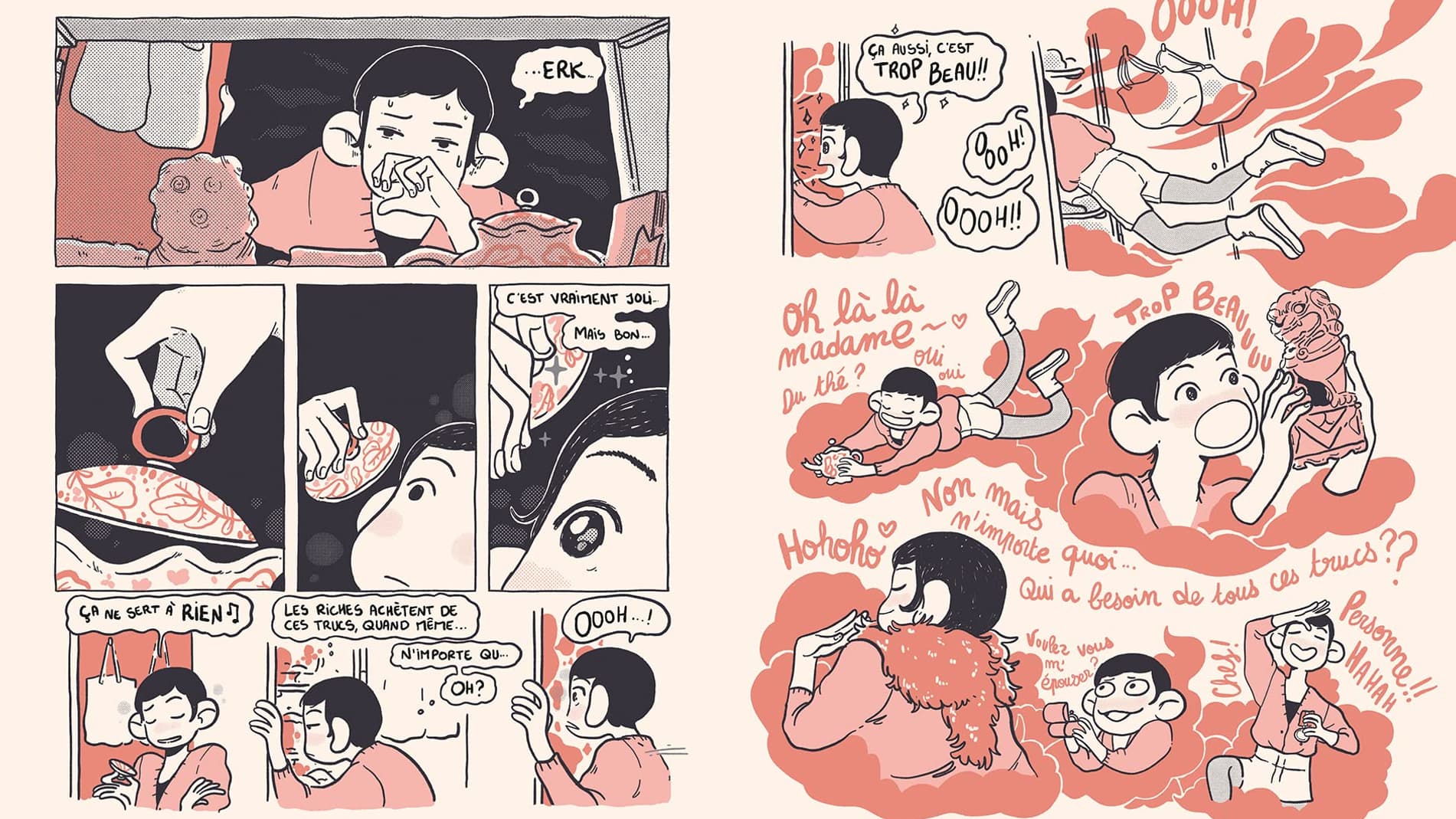 Un extrait de la BD "Voleuse" de Lucie Bryon