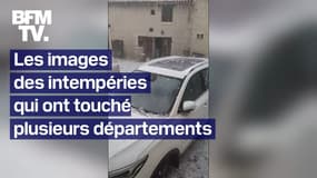 Grêle, orages, pluies... Les images des intempéries qui ont touché plusieurs départements