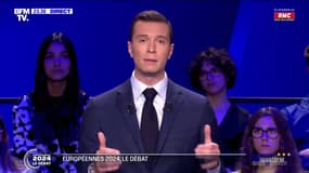 "Je suis à la tête de la seule liste qui peut gagner aujourd'hui au Parlement européen, demain et après demain au niveau national": La conclusion de Jordan Bardella, tête de liste RN aux élections européennes 