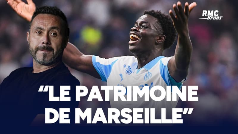 OM : "C'est le patrimoine de Marseille", De Zerbi tient prÃ©cieusement Ã  Robinio Vaz