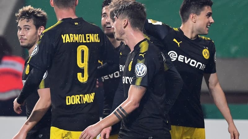 Les joueurs de Dortmund