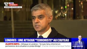 Attaque terroriste à Londres: "Nous devons et nous allons rester unis face à la terreur" (Sadiq Kahn, maire de Londres)