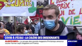 Covid-19: les enseignants manifestent pour demander un renforcement du protocole sanitaire