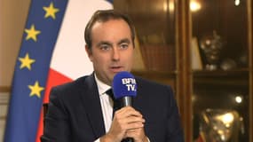 Le ministre des Armées Sébastien Lecornu le 21 novembre 2023 sur BFMTV.
