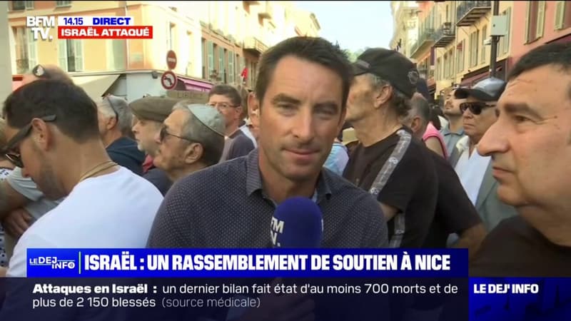 Un rassemblement de soutien à Israël à Nice dans les Alpes-Maritimes