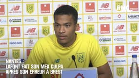 Nantes : Lafont fait son mea culpa après son erreur à Brest