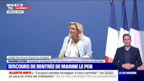 Marine Le Pen: "Les délinquants seront mis hors d'état de nuire"