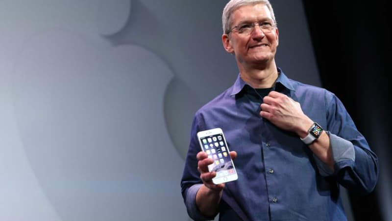 Tim Cook lors de la présentation des nouveaux produits Apple, mardi 9 septembre