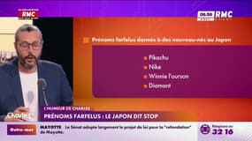 L'humeur de Charles : Prénoms farfelus, le Japon dit stop - 28/05