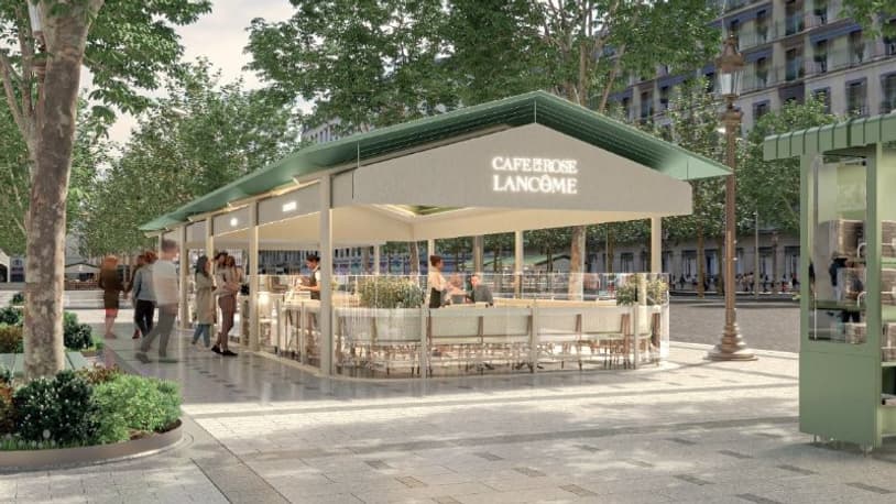 La terrasse du Café de la Rose par Lancôme