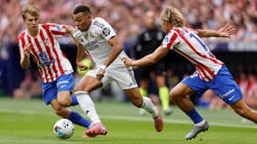 Kylian Mbappé lors d'Atlético-Real Madrid en Liga le 27 septembre 2025