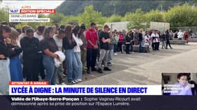 Hommage à Dominique Bernard, tué à Arras: la minute de silence au lycée de Digne-les-Bains
