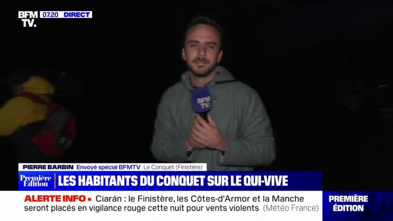 Tempête Ciarán: les habitants du Conquet dans le Finistère sur le qui-vive